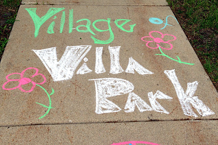 Village of Villa Park, Written on the Sidewalk